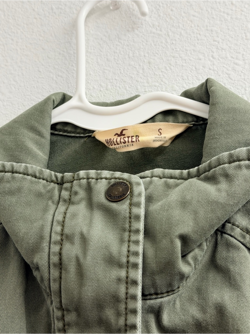 Hollister y2k Army Green Utility Jacket size small - Picture 7 of 12